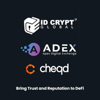 ID Crypt Global, ADEX, and cheqd announce partnership