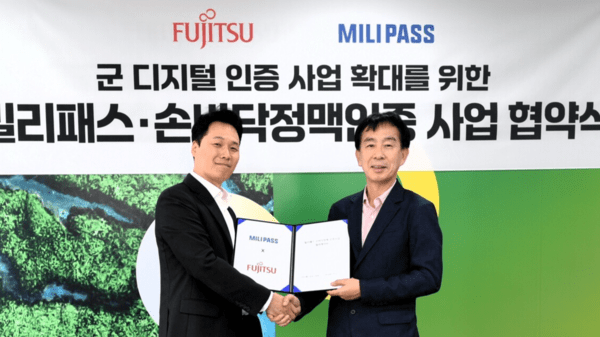 Fujitsu Korea, Milipass Partner on Defense Digital ID, Palm-Vein Authentication