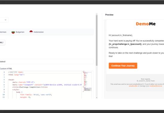 Leverate updates Broker Portal and Prop Solution with email templates, automated KYC